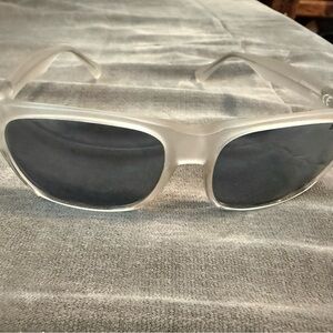 Smith Optics Tioga - Polarized Frosted Clear Sunglasses with Dark Lenses